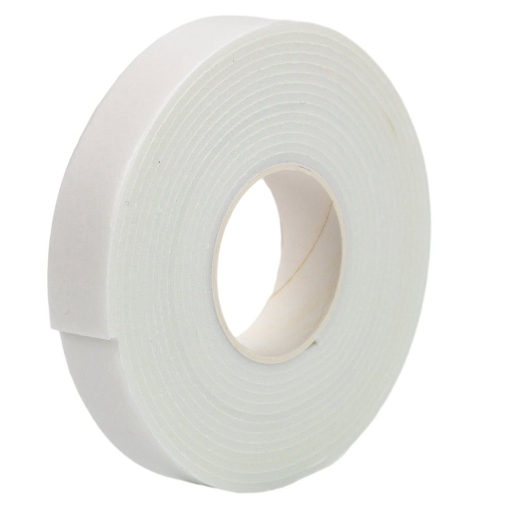Bandă dublu adezivă buretată - alb - 1.8cm x 3m - CraftUp