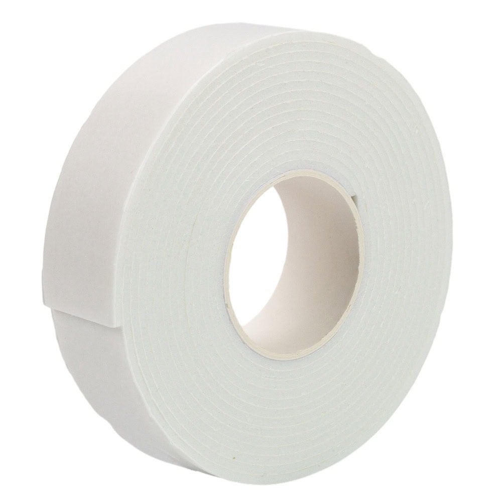 Bandă dublu adezivă buretată - alb - 2.4cm x 3m - CraftUp