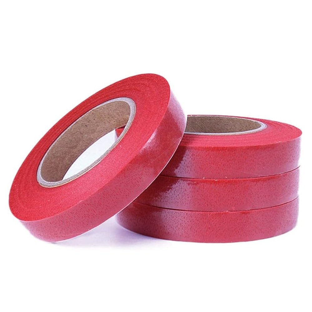 Bandă floristică - Roșu (set 12 role) 1.2cm x 27m - CraftUp