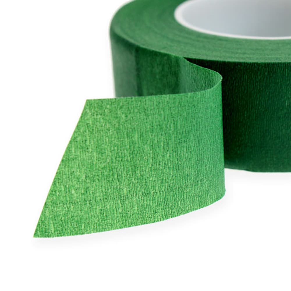 Bandă floristică - Verde (set 6 role) 2.4cm x 27m - CraftUp