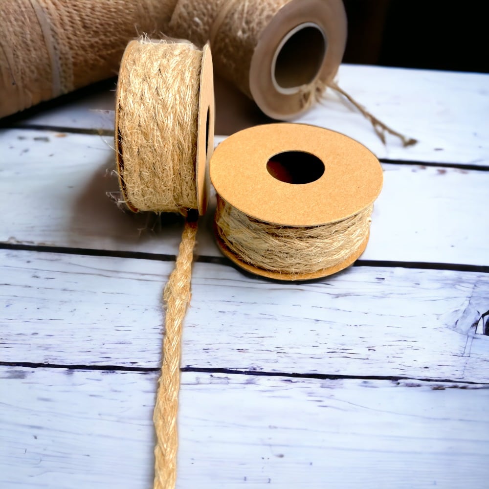 Bandă iută împletită - 5mm x 5m - CraftUp