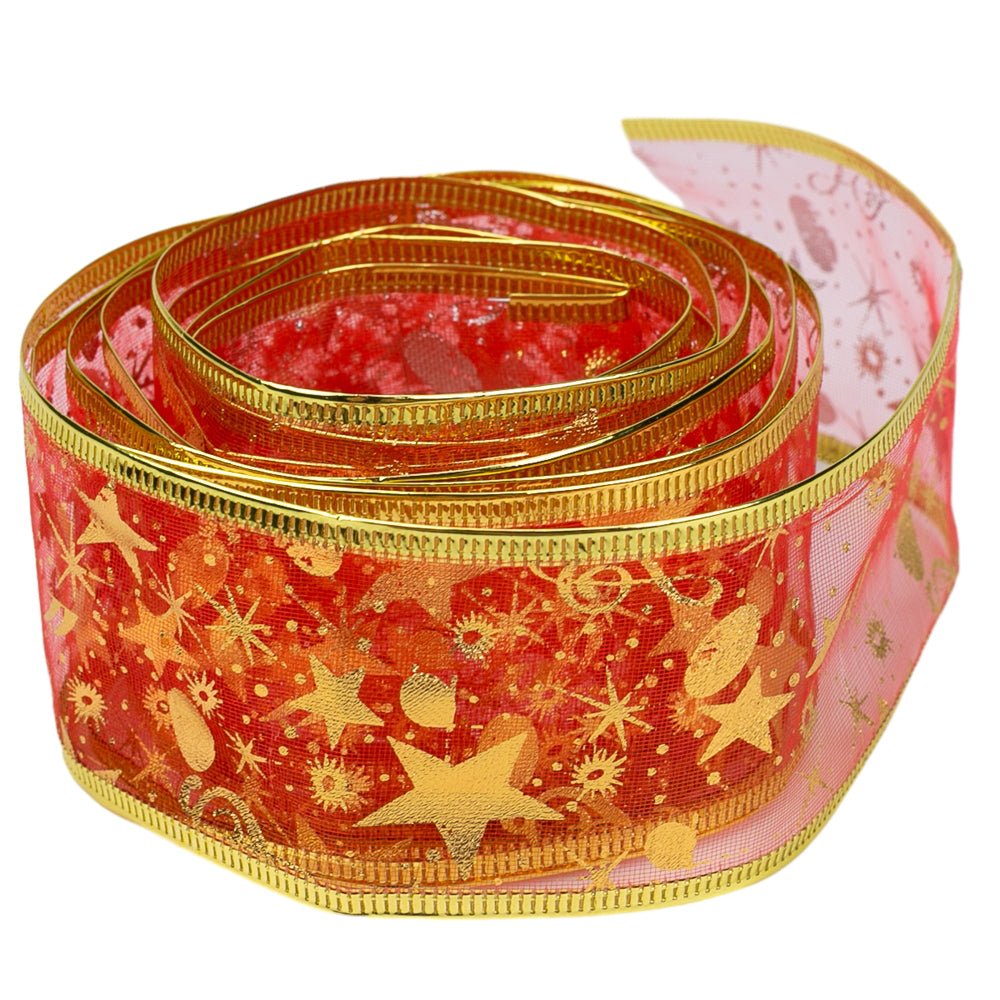 Bandă textilă cu imprimeu steluțe - CraftUp