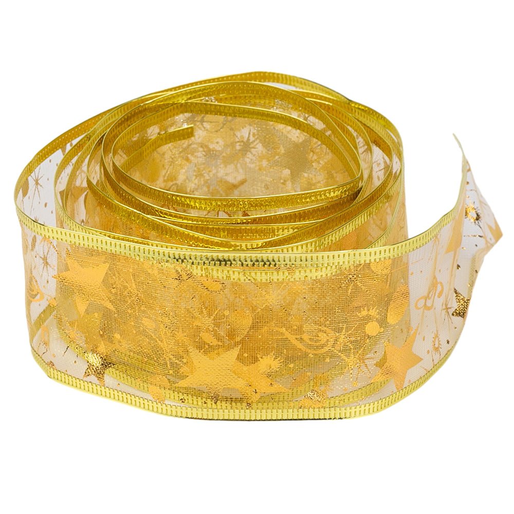 Bandă textilă cu imprimeu steluțe - CraftUp