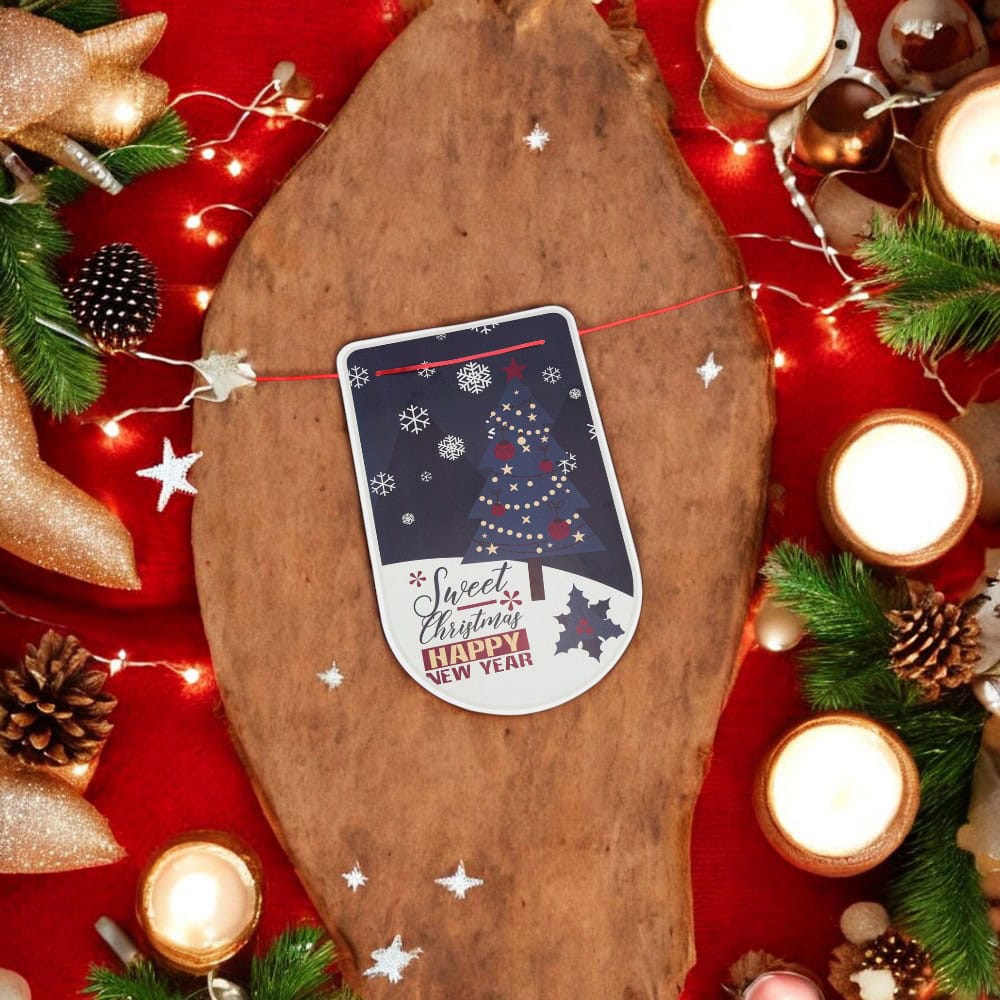 Banner cu mesaje de Crăciun - model 5 multicolor - CraftUp