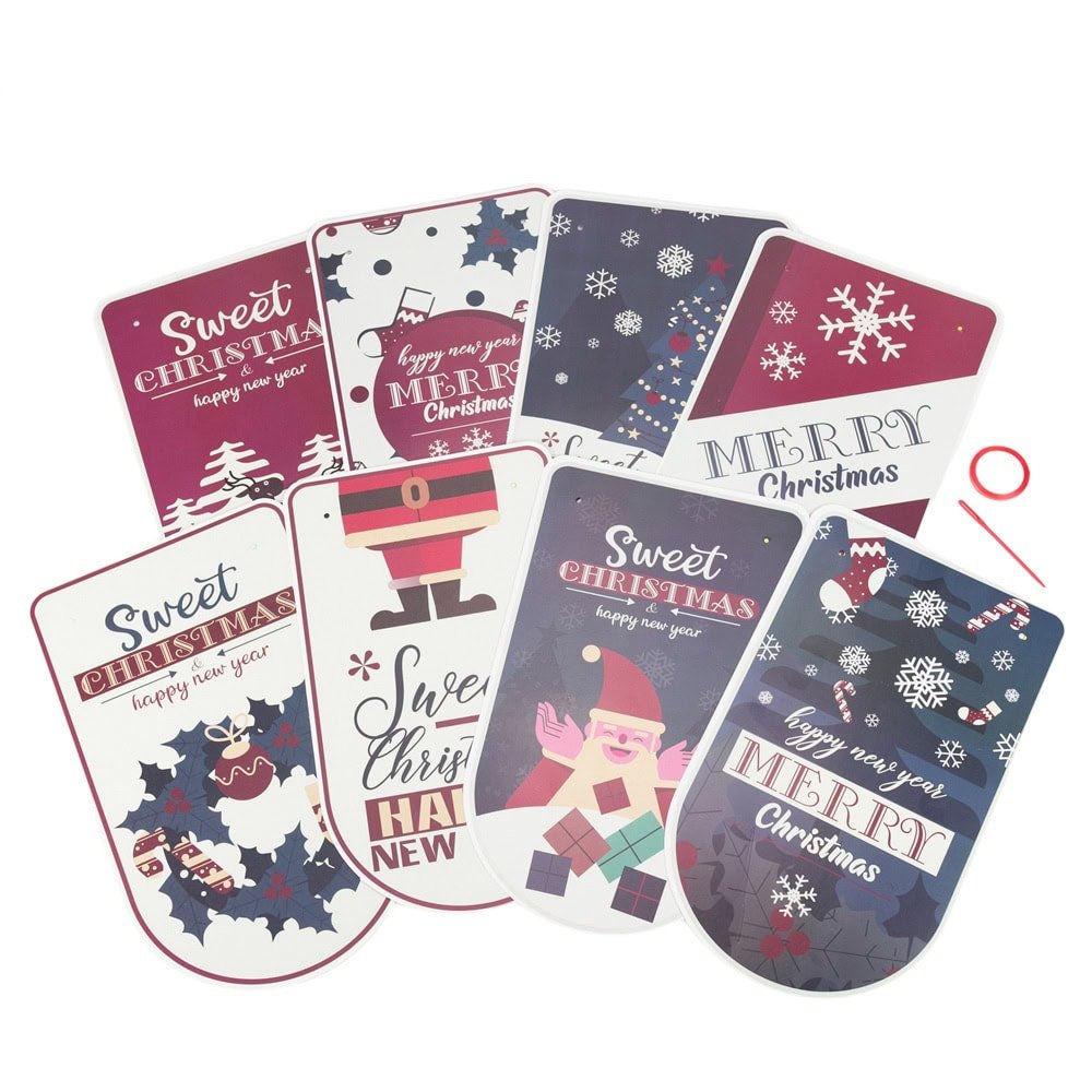 Banner cu mesaje de Crăciun - model 5 multicolor - CraftUp