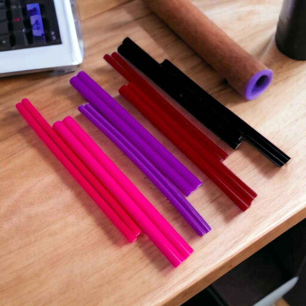 Batoane silicon colorate pentru pistol lipit (1kg) 7mm x 180mm - CraftUp