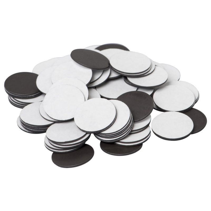 Buline magnetice rotunde cu adeziv (100 buc) - CraftUp