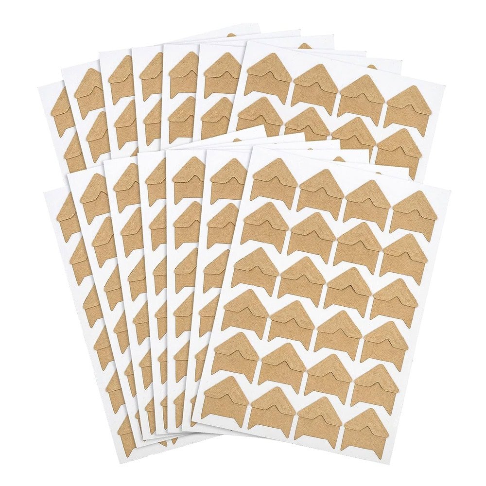 Colțare sticker pentru fotografii - kraft (set 240 buc) - CraftUp