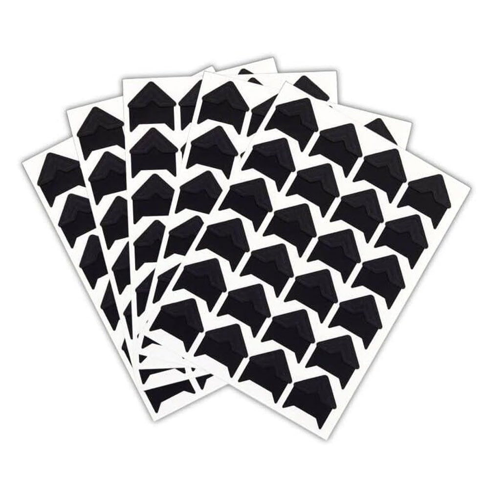 Colțare sticker pentru fotografii - negru (set 240 buc) - CraftUp