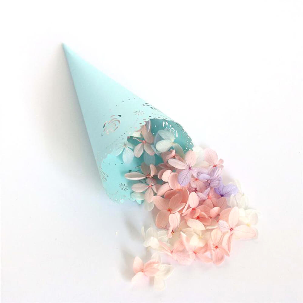 Con hârtie model trandafiri 14x14cm - bleu (set 50 buc) - CraftUp