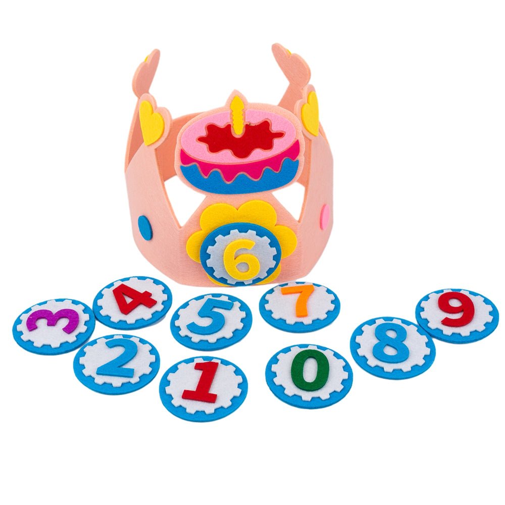 Coroană aniversară din fetru cu numere detașabile - CraftUp