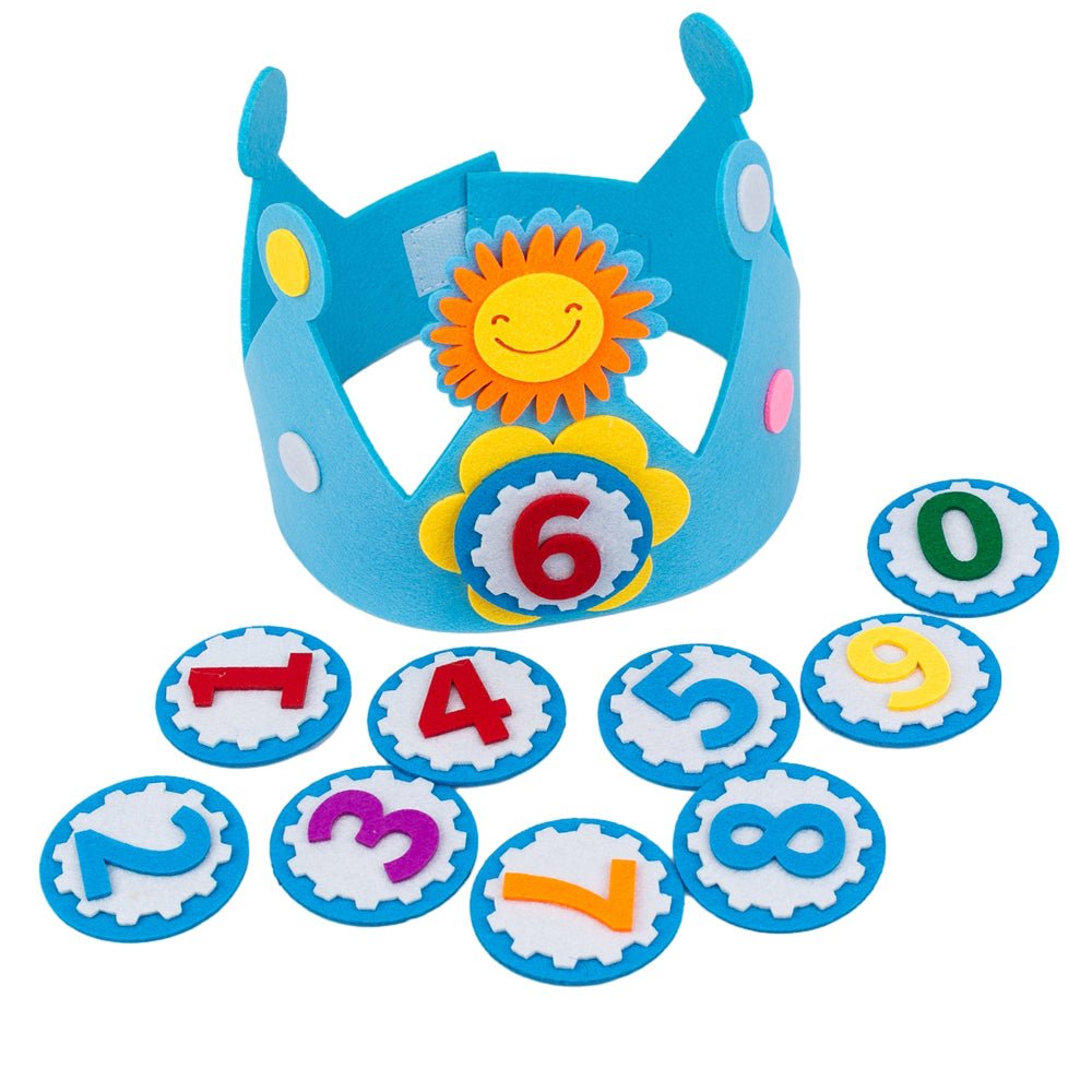 Coroană aniversară din fetru cu numere detașabile - CraftUp