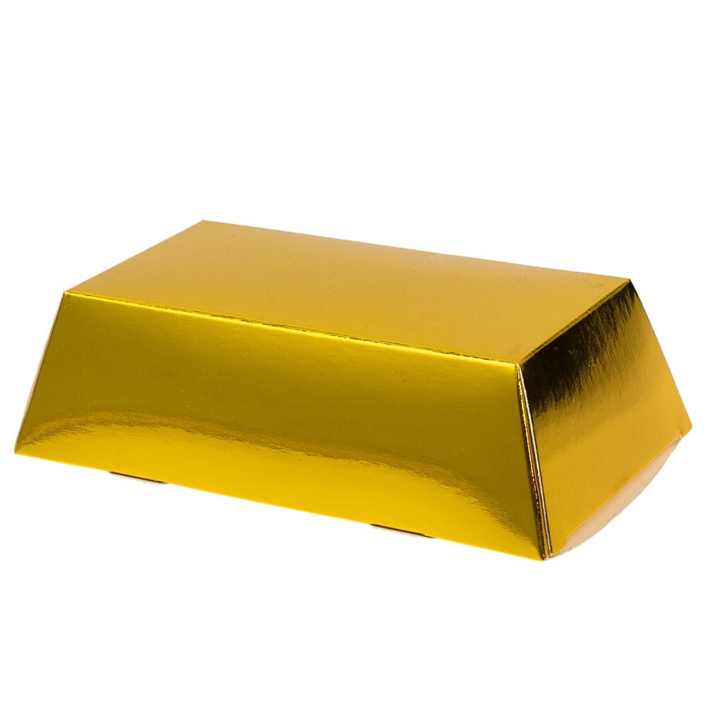 Cutie cadou carton imitație lingou - (set 24 buc) - CraftUp