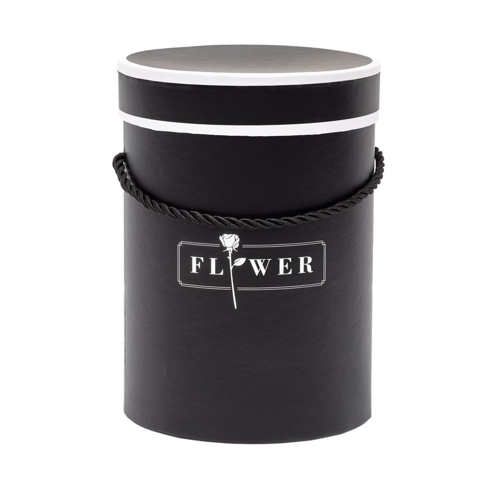 Cutie cilindrică mică cu mâner - negru - CraftUp