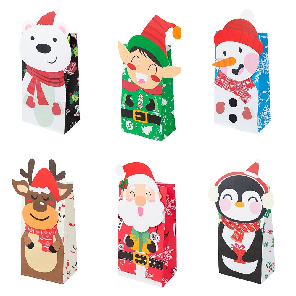 Cutie Crăciun 3D cu stickere - mix 6 modele (set 24 buc) - CraftUp