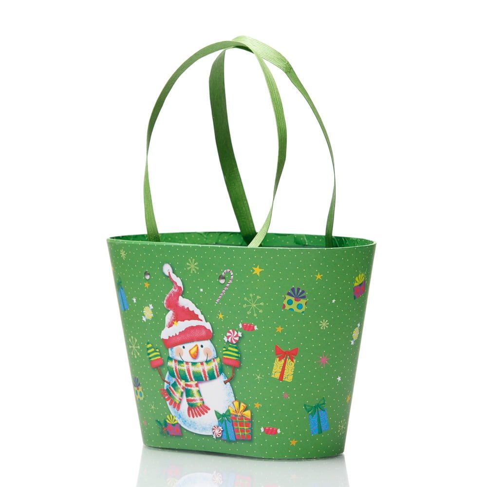 Cutie Crăciun cu mâner - model cadourile omului de zăpadă - CraftUp