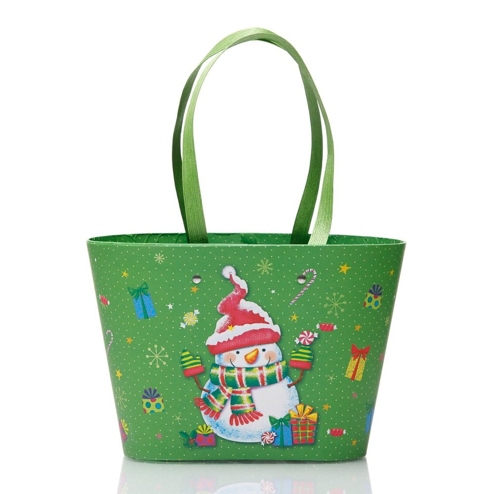 Cutie Crăciun cu mâner - model cadourile omului de zăpadă - CraftUp