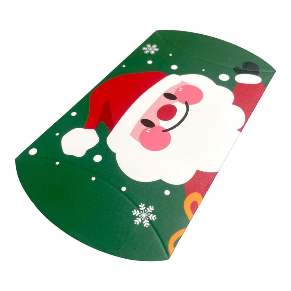 Cutie Crăciun în formă de pernă - model 1 Moș Crăciun (set 50 buc) 12x7.2x2.5cm - CraftUp