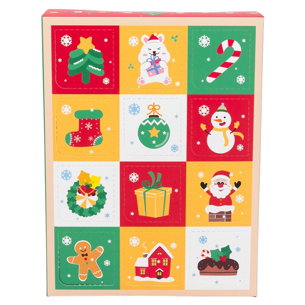 Cutie Crăciun tip calendar Advent cu 12 compartimente (set 5 buc) - CraftUp