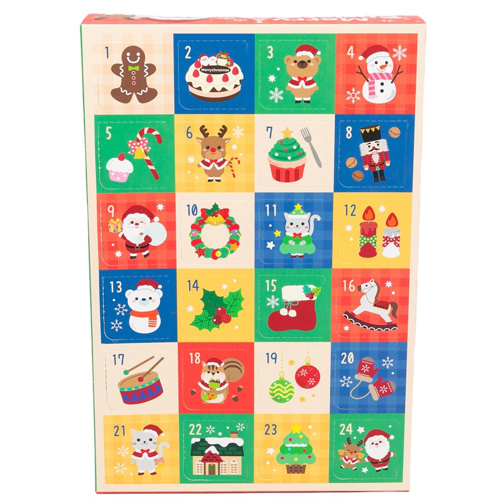 Cutie Crăciun tip calendar Advent cu 24 compartimente (set 5 buc) - CraftUp