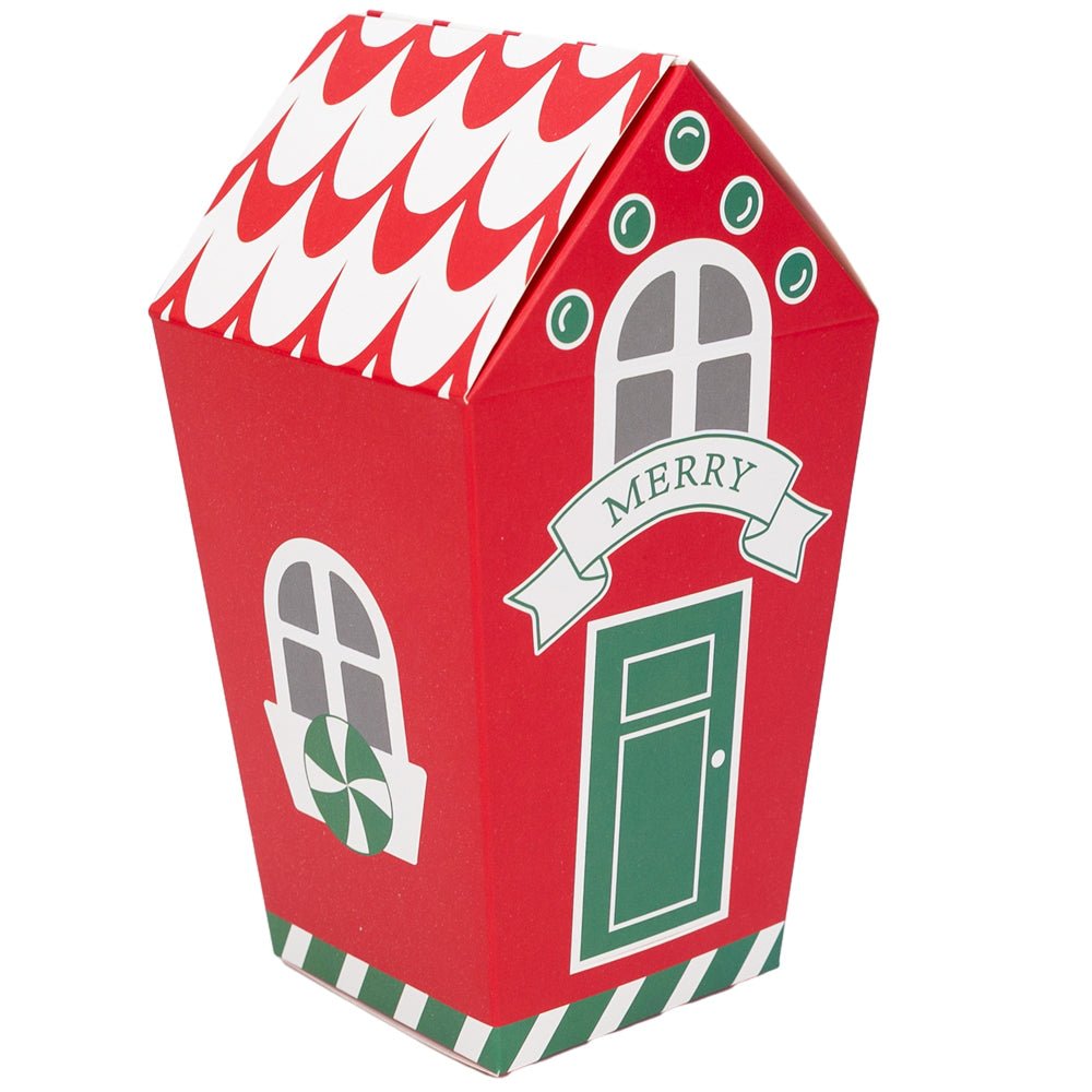 Cutie Crăciun tip casuță înaltă - mix 2 modele (set 24 buc) - CraftUp