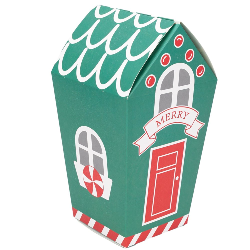 Cutie Crăciun tip casuță înaltă - mix 2 modele (set 24 buc) - CraftUp