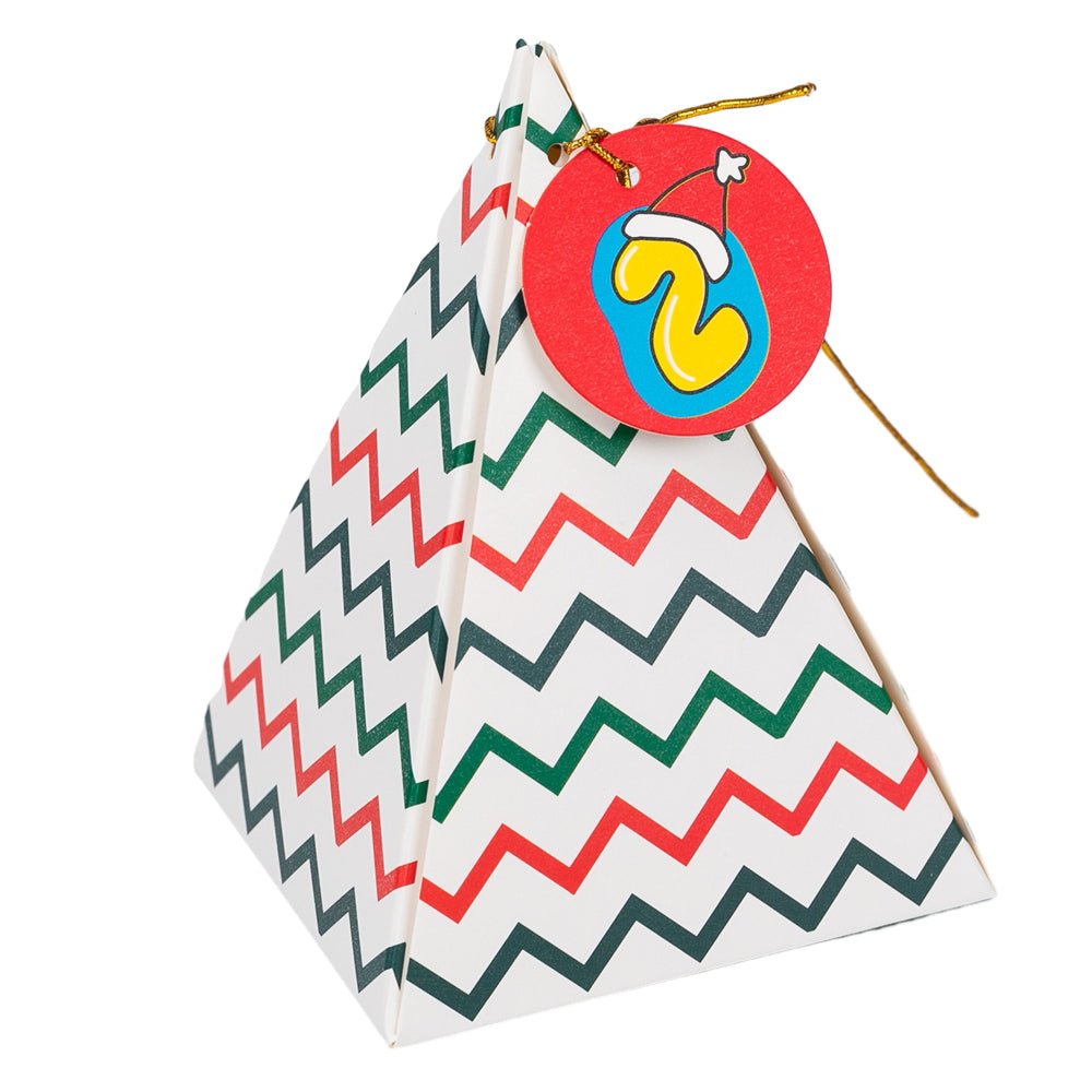 Cutie Crăciun triunghiulară - set 24 de modele diferite - CraftUp