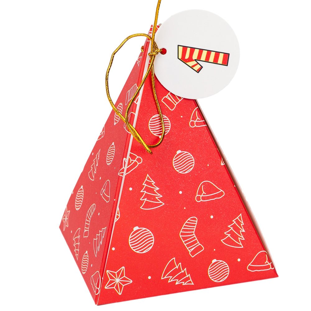 Cutie Crăciun triunghiulară - set 24 de modele diferite - CraftUp