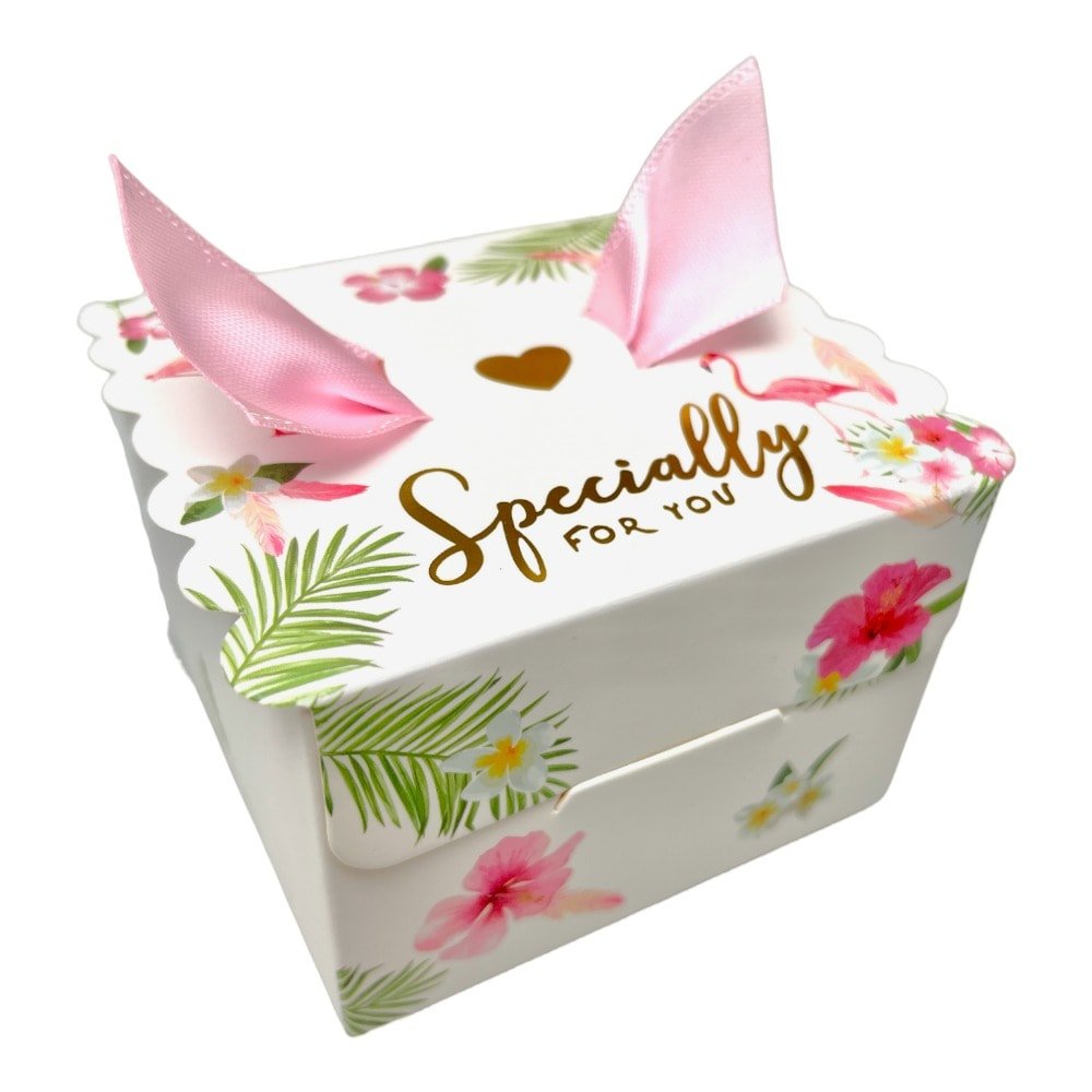 Cutie cu panglică mică - roz (set 50 buc) - CraftUp