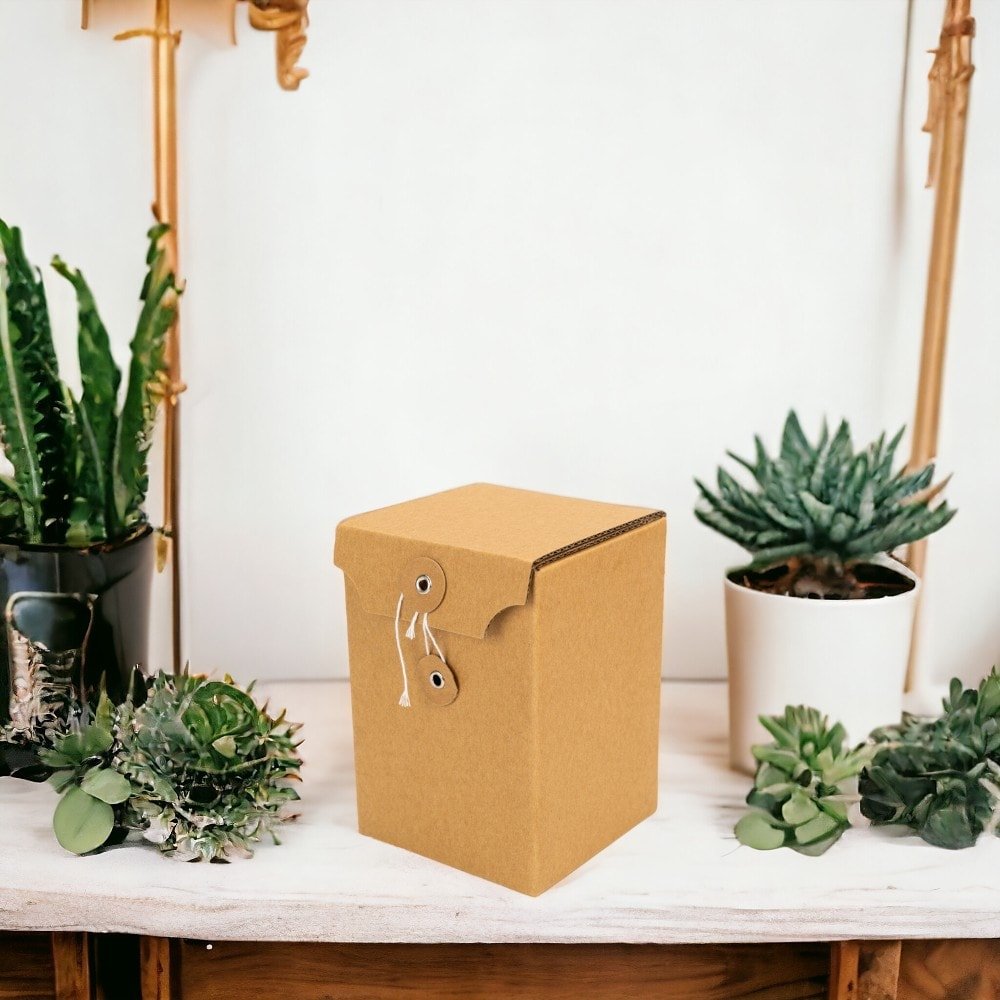 Cutie cu sigiliu din sfoară - kraft (set 25 buc) - CraftUp