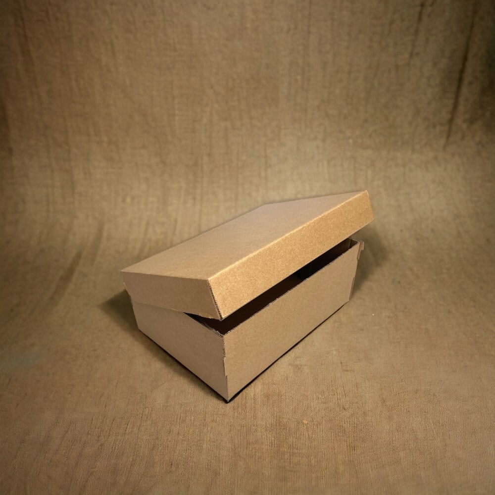 Cutie dreptunghiulară cu capac - maro (set 10 buc) - CraftUp