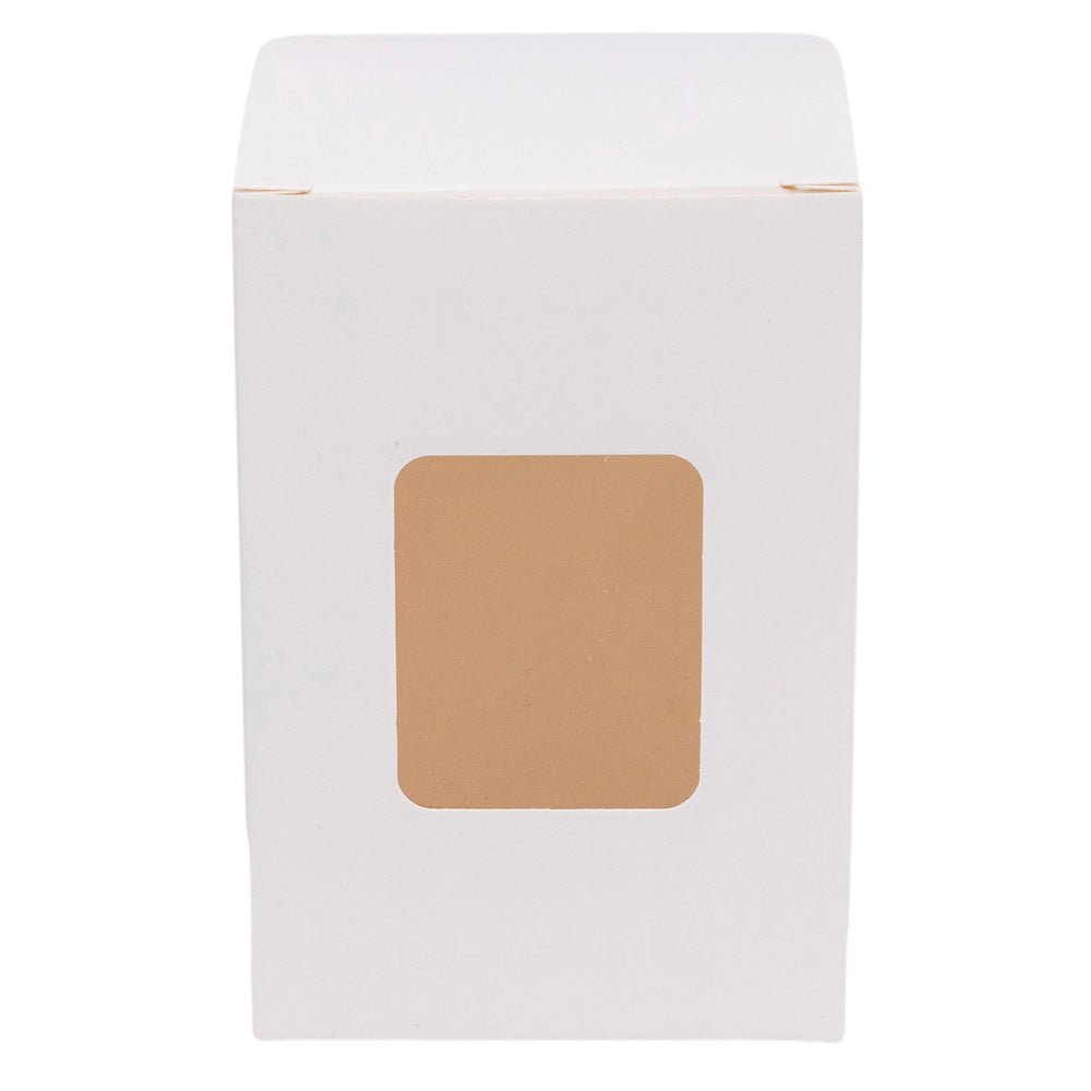 Cutie dreptunghiulară cu fereastră – alb (set 50 buc) 6x6x16cm - CraftUp