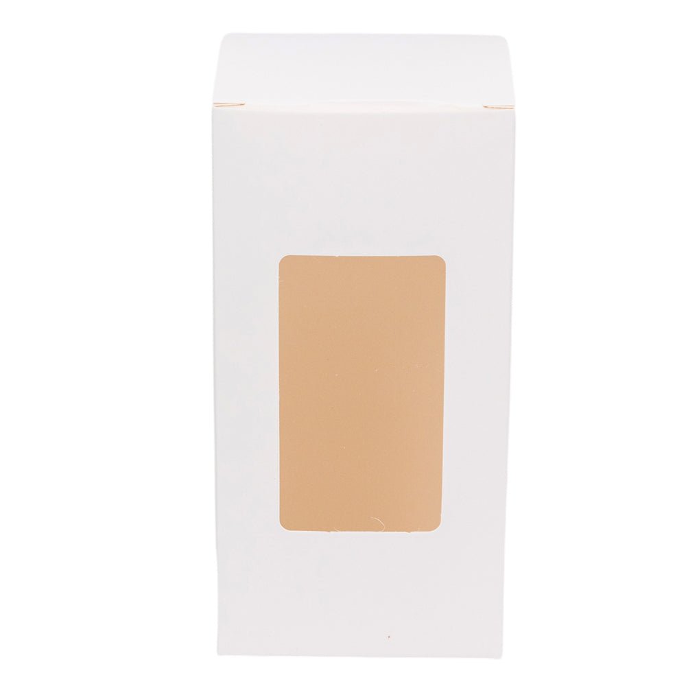 Cutie dreptunghiulară cu fereastră – alb (set 50 buc) 8x8x12cm - CraftUp