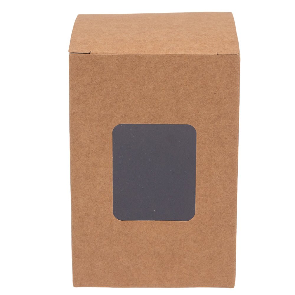 Cutie dreptunghiulară cu fereastră – kraft (set 50 buc) 6x6x16cm - CraftUp