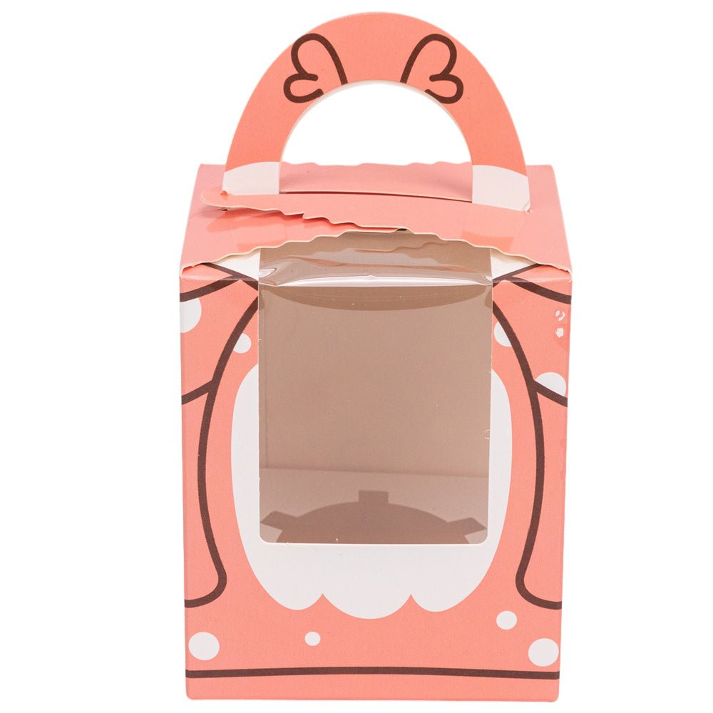 Cutie dreptunghiulară cu fereastră – model cerb (set 10 buc) – 9.2×9.2x11cm - CraftUp