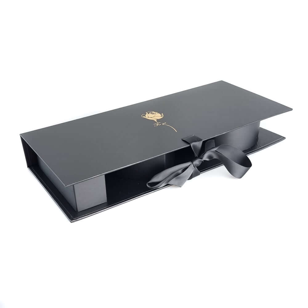 Cutie dreptunghiulară model trandafir I love you - negru - CraftUp