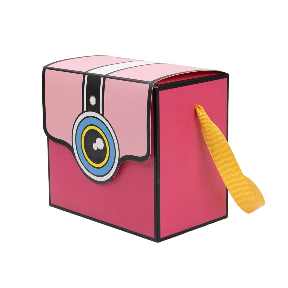 Cutie în formă de aparat foto cu mâner - roz (set 5 buc) - CraftUp