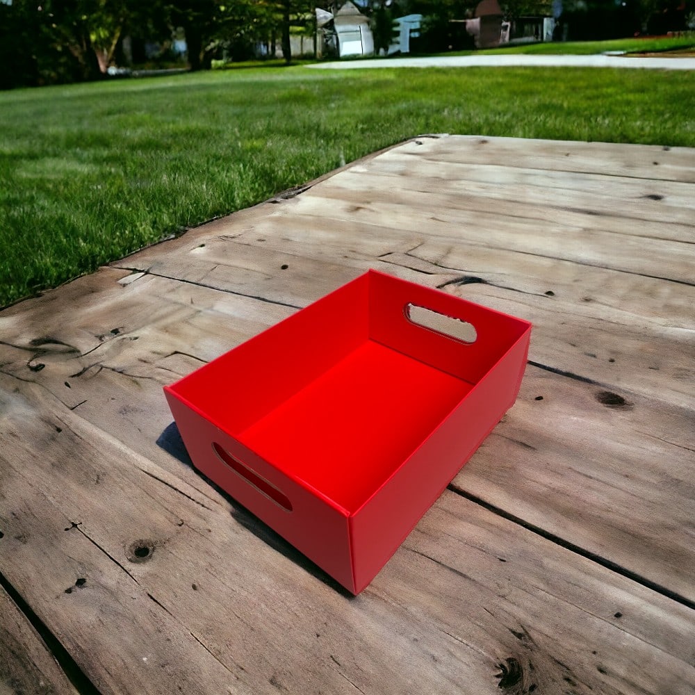 Cutie ladă cu mânere - roșu - CraftUp