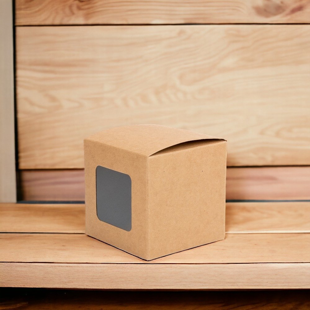 Cutie mică pătrată cu fereastră (set 50 buc) - CraftUp