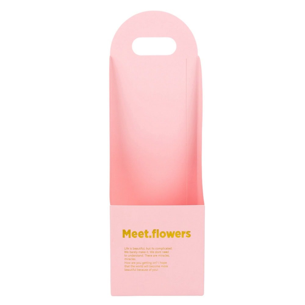 Cutie mică pătrată pentru flori - roz (set 10 buc) - CraftUp