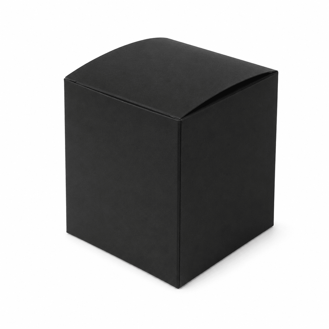 Cutie mică pătrată simplă - negru (set 10 buc) - CraftUp
