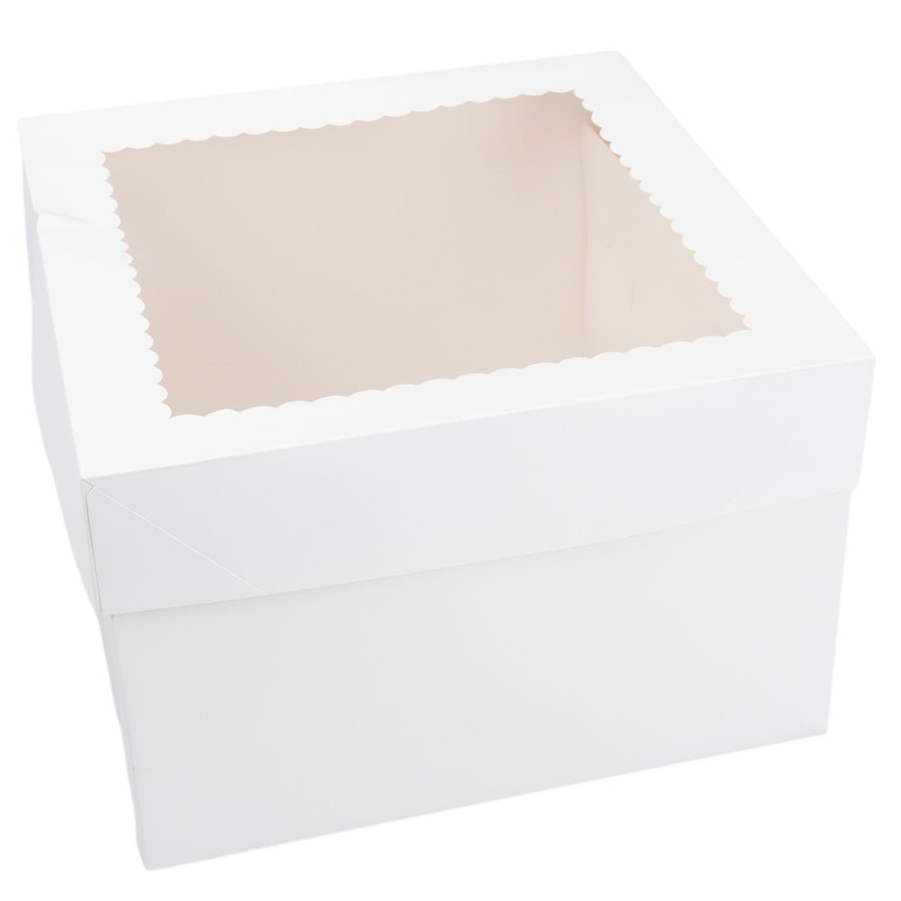 Cutie pătrată pentru tort cu fereastră (set 10 buc) - CraftUp