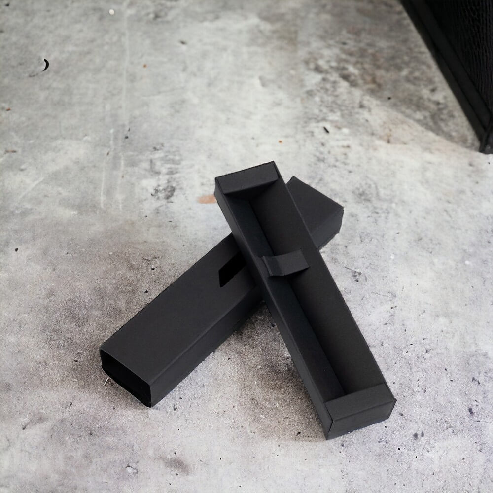 Cutie pentru instrumente de scris cu fereastră - negru (set 50 buc) - CraftUp