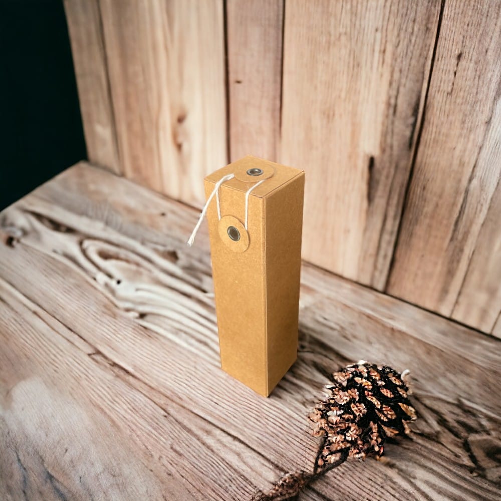 Cutie pentru sticluțe cu sigiliu din sfoară - kraft (set 50 buc) - CraftUp