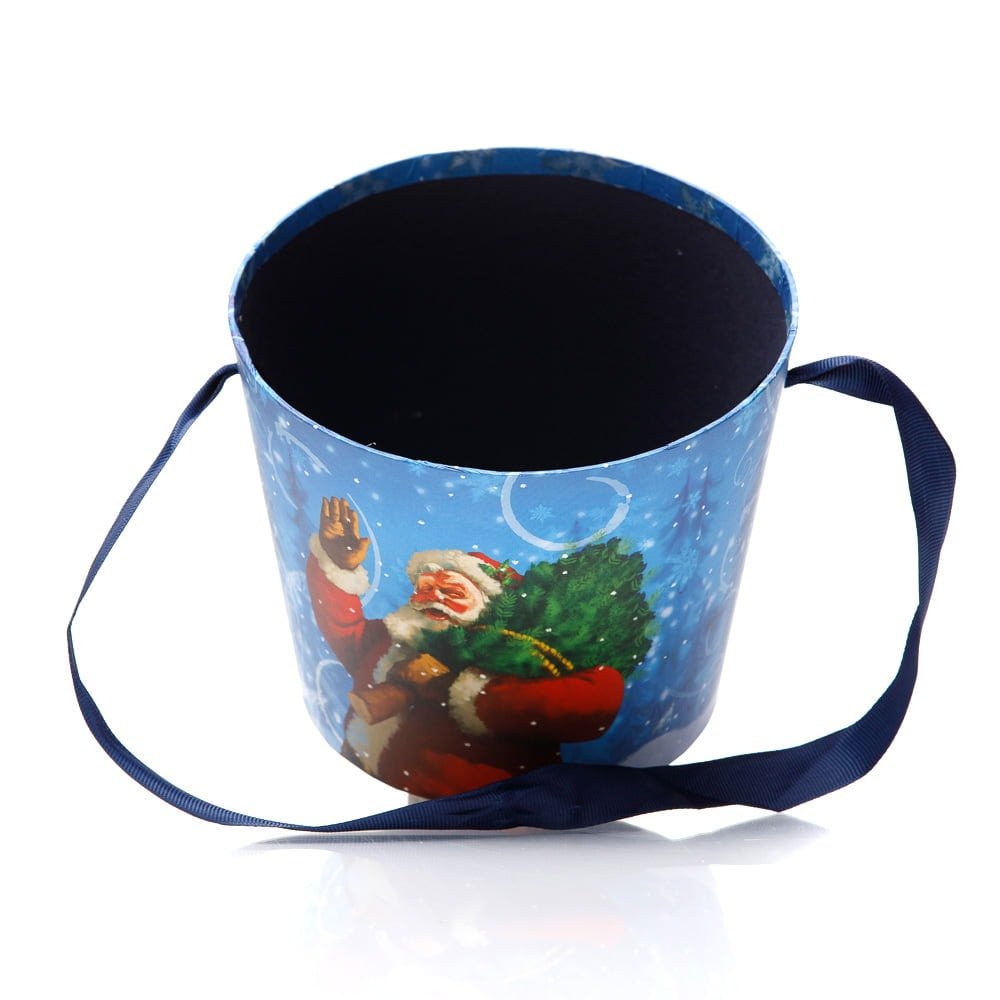 Cutie rotundă de Crăciun - model a venit Moșul - CraftUp