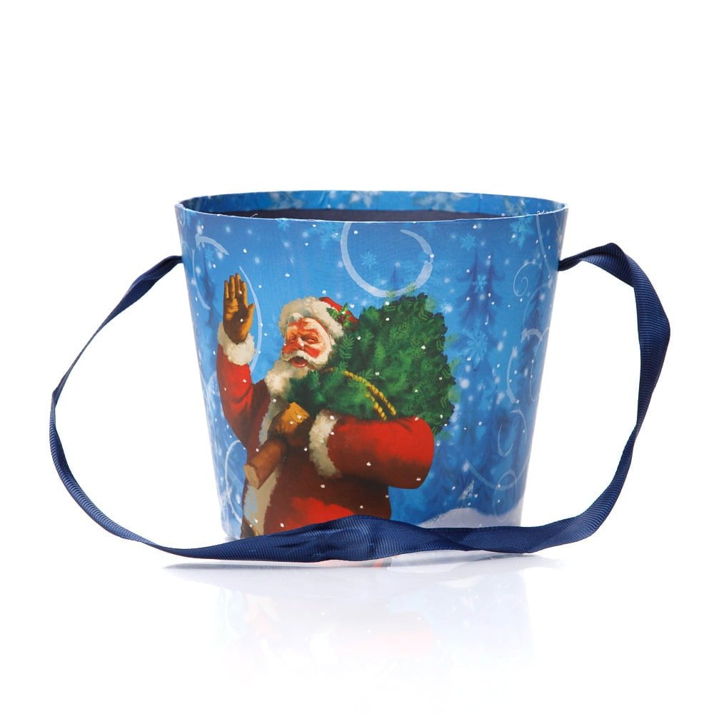 Cutie rotundă de Crăciun - model a venit Moșul - CraftUp