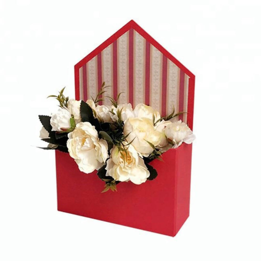 Cutie solidă tip plic - roșu - CraftUp