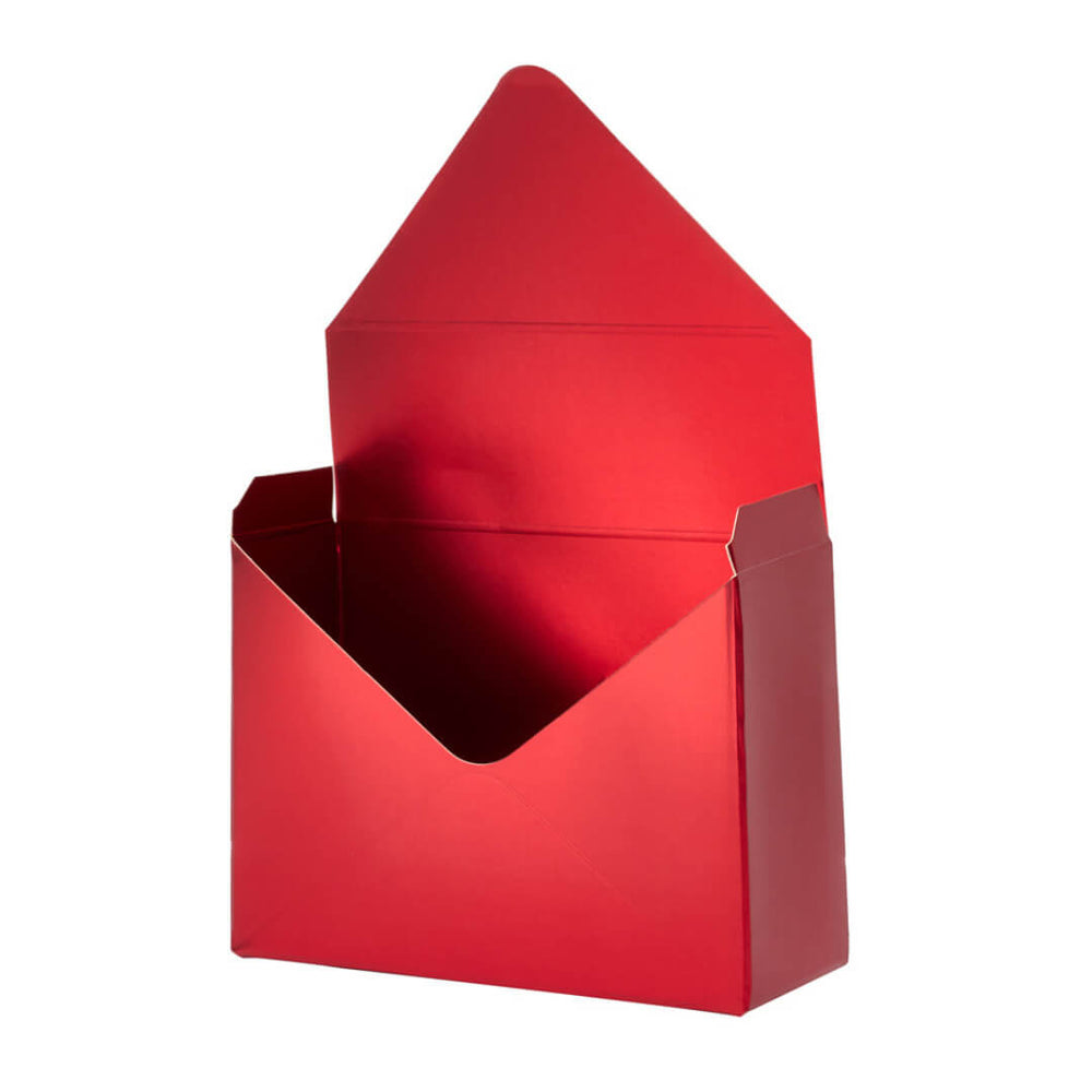 Cutie tip plic lucioasă - roșu (set 12 buc) - CraftUp