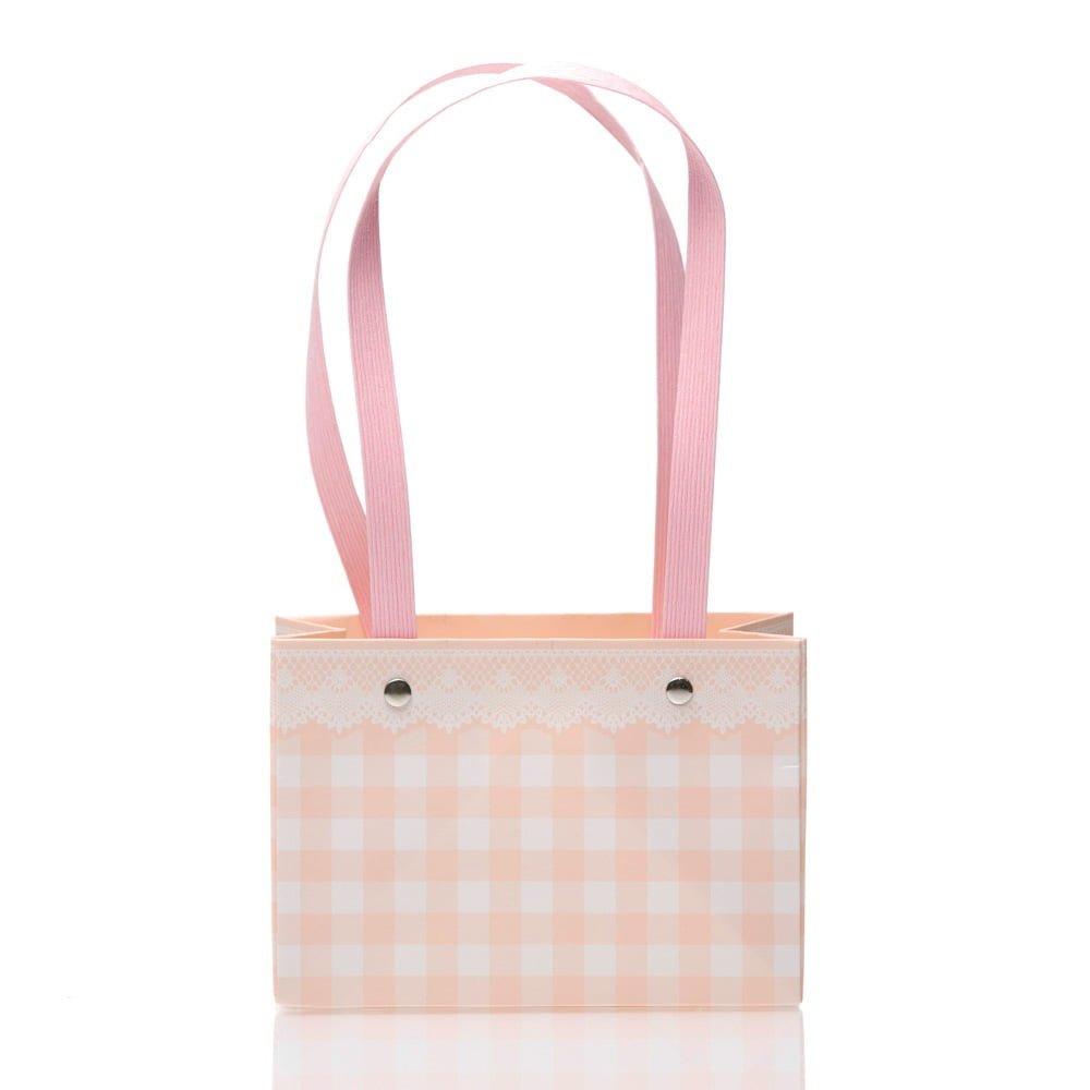 Cutii cu mâner model picnic - roz (set 4 buc) - CraftUp