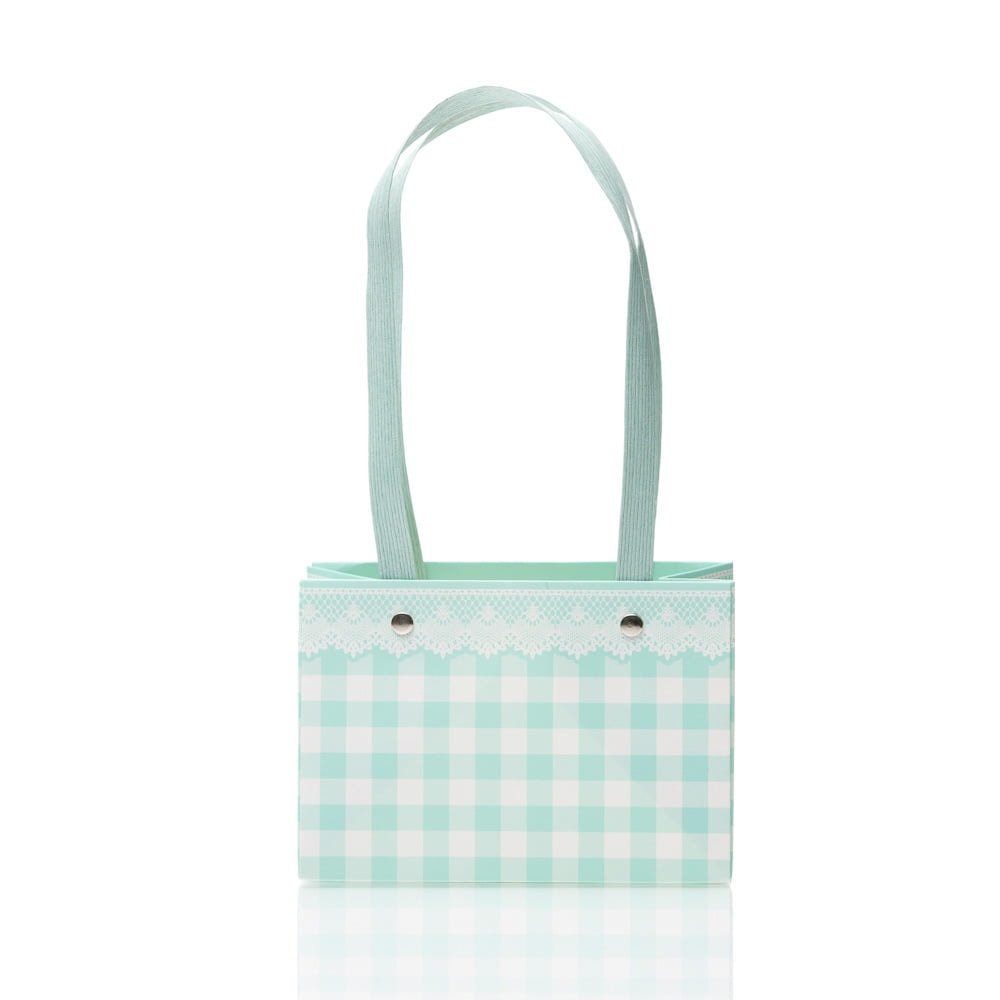 Cutii cu mâner model picnic - turcoaz (set 4 buc) - CraftUp